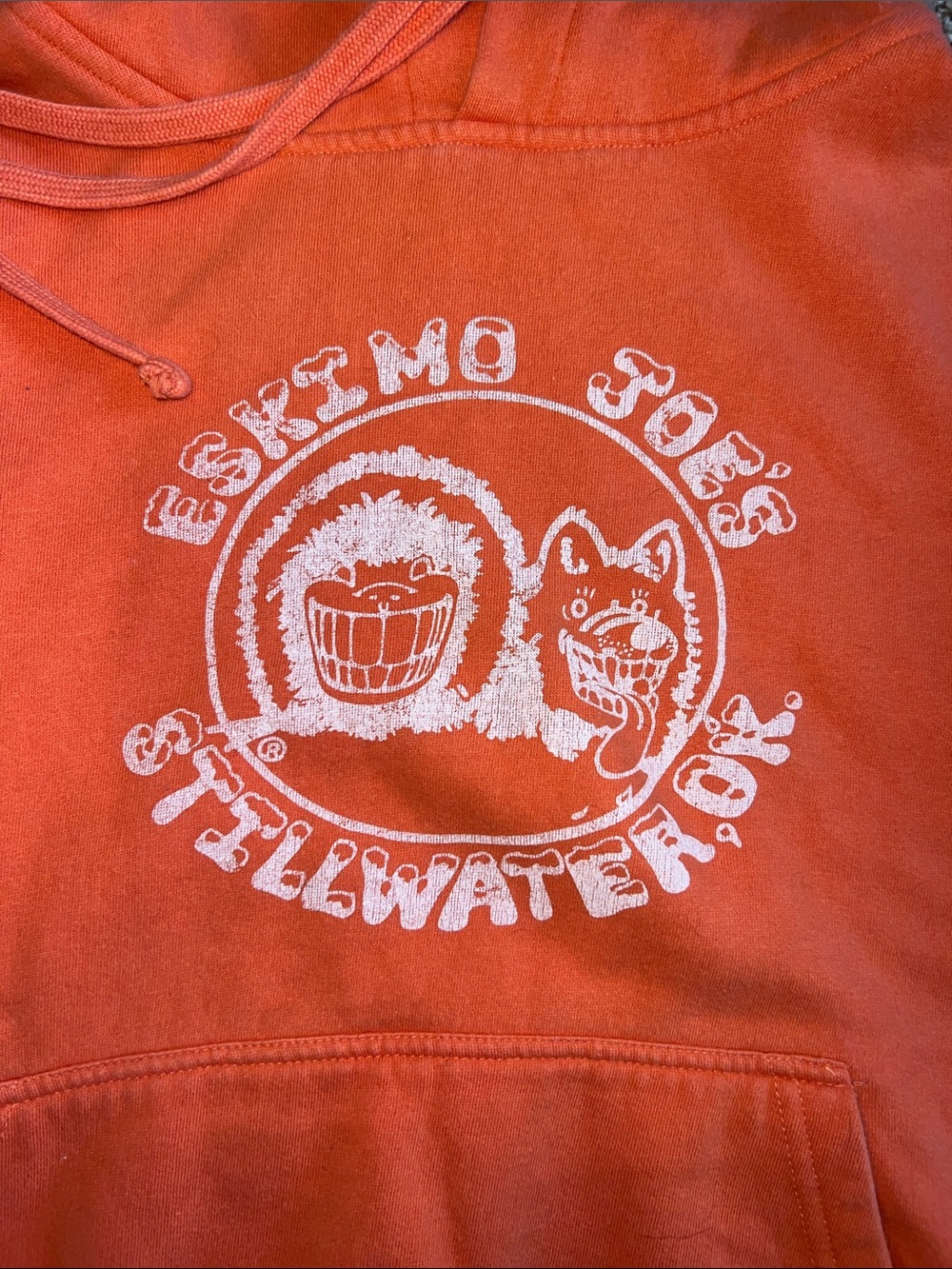 Eskimo Joe’s Orange Vintage Hoodie - Medium - Picture 2 of 6